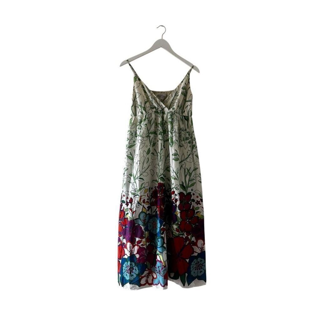OLD NAVY Vintage Y2K Baby Doll Women’s Colorful Floral Maxi Dress Size M # 2435